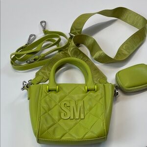Steve Madden Lime Green Mini Satchel Crossbody Bag